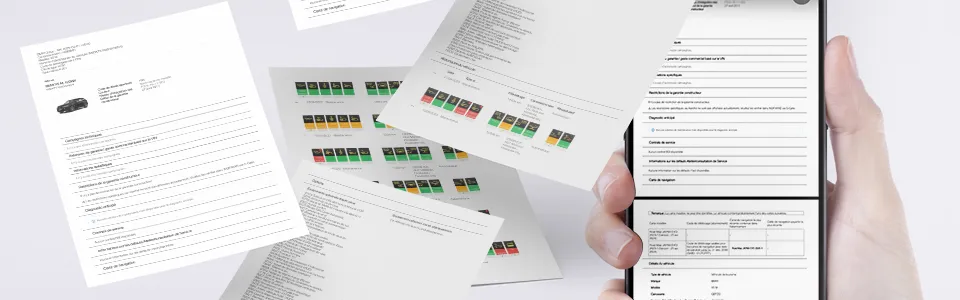 PDF avec rapport entretien historique maintenance BMW